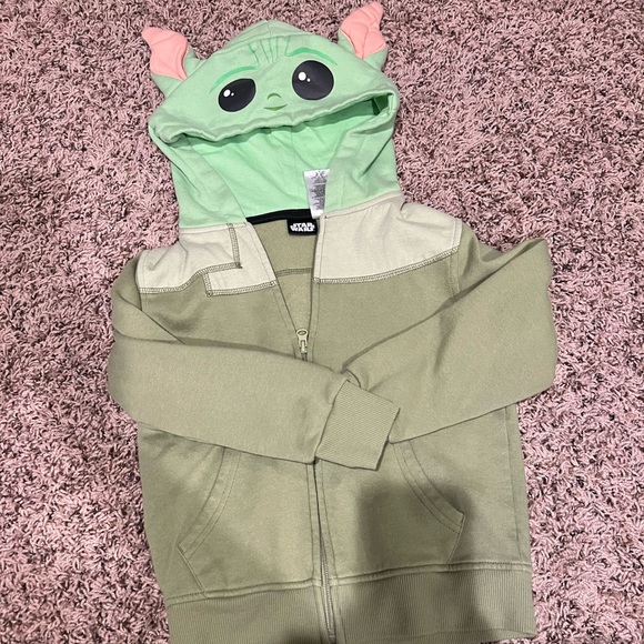 Shirts & Tops Boys Star Wars Baby Yoda Zip Up Hoodie Poshmark